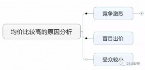 厚昌竞价托管提供均价高的原因分析思维导图